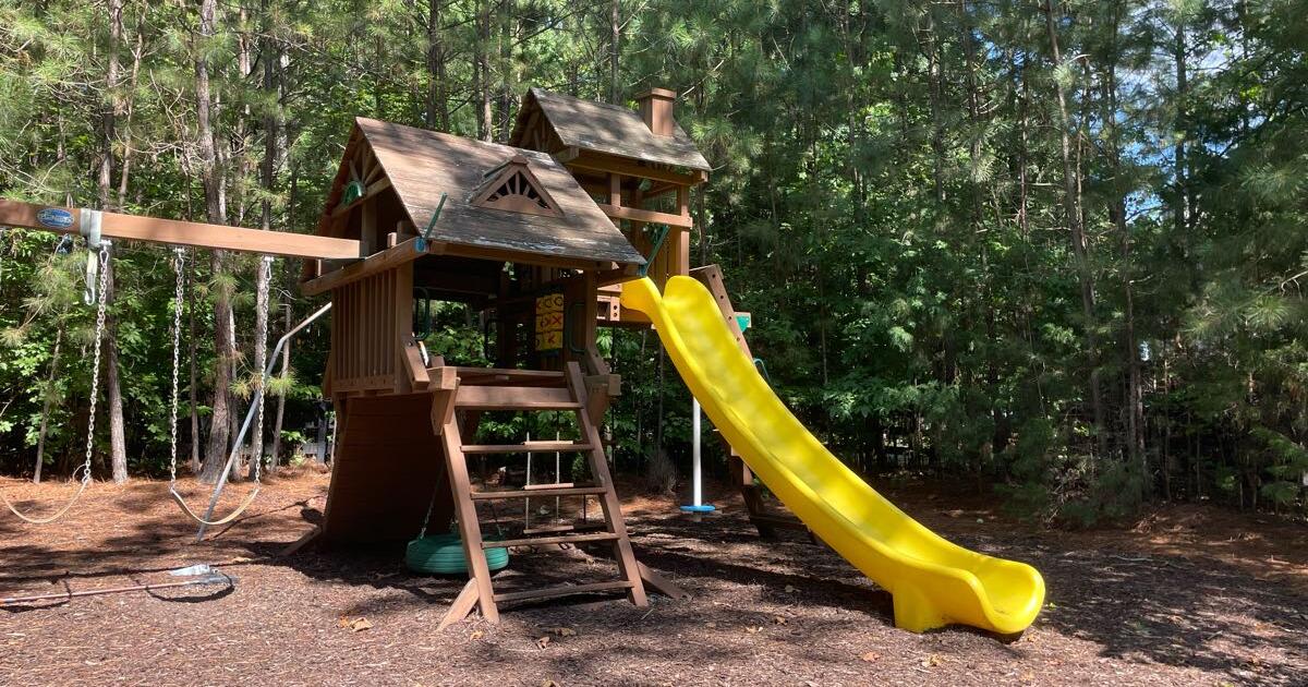 Wooden Playset with Slide for Free in Alpharetta, GA For Sale & Free