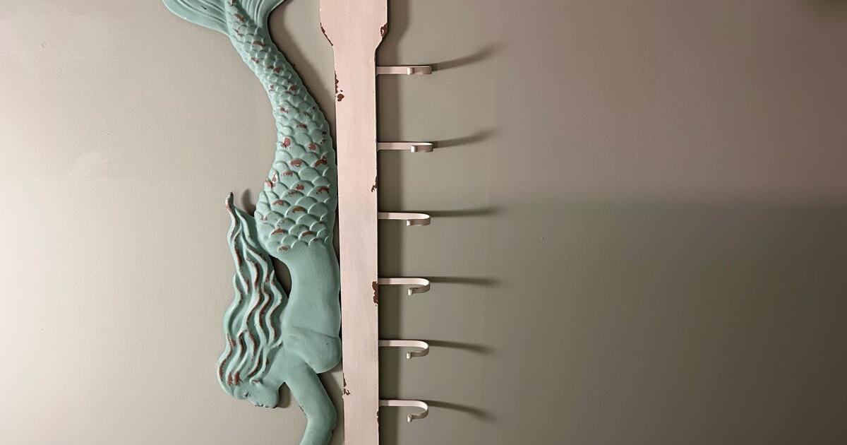 Mermaid Wall Hook Rack for $20 in Ocean Isle Beach, NC | For Sale ...