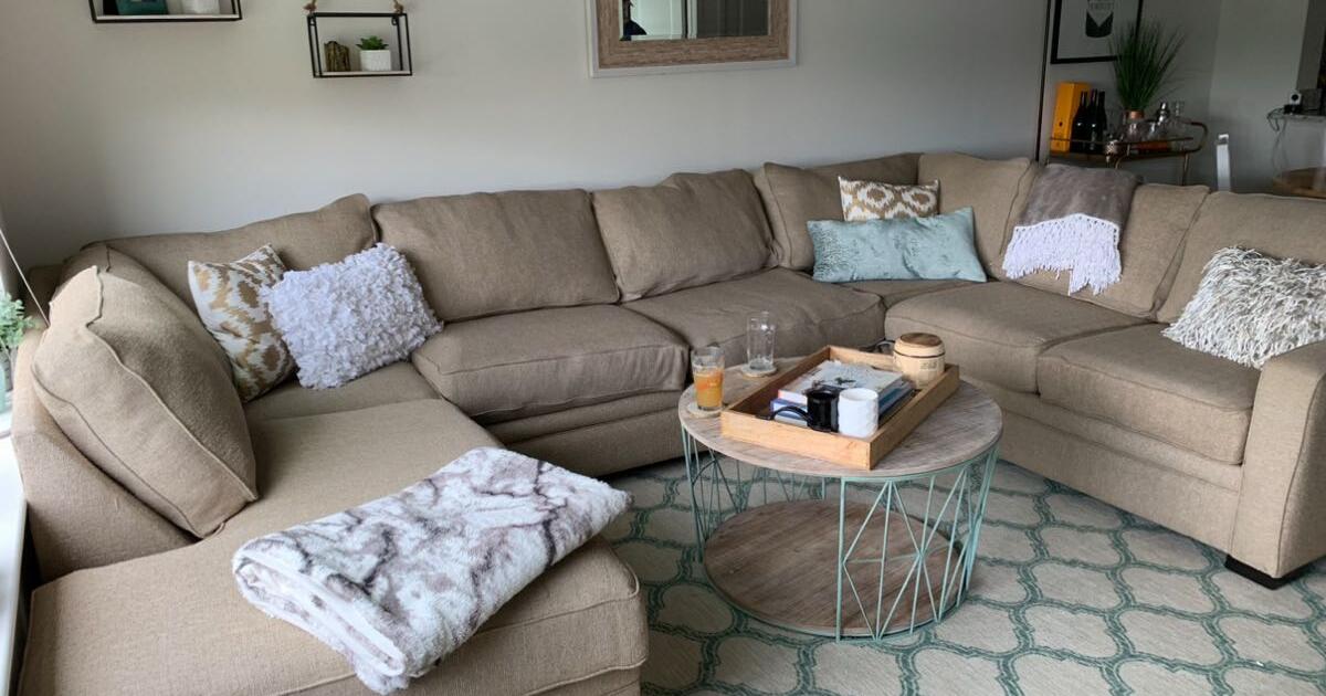 Used Custom Jordans Furniture Sectional for 145 in MA For Sale & Free — Nextdoor