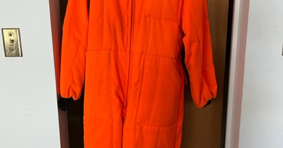 Vintage american field sportswear coveralls hunters orange for 40 in