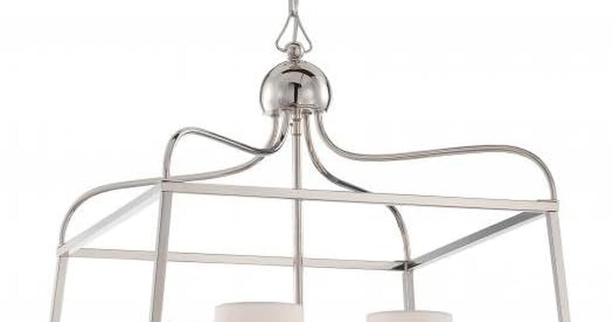 Crystorama libby langdon s sylvan 4 light polished nickel chandelier