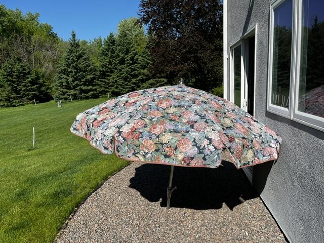 6 floral patio umbrella DIY 6ft Wooden Tilt Beach Summer Parasol Bare Umbrella Pole Length After Closing Our Beach Umbrella Patio Umbrella