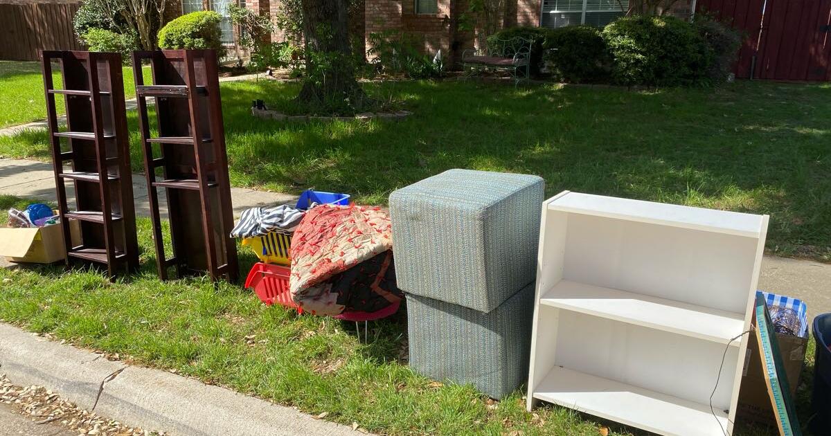 FREE ON CURB Garage Sale Leftovers For Free In Carrollton TX Finds