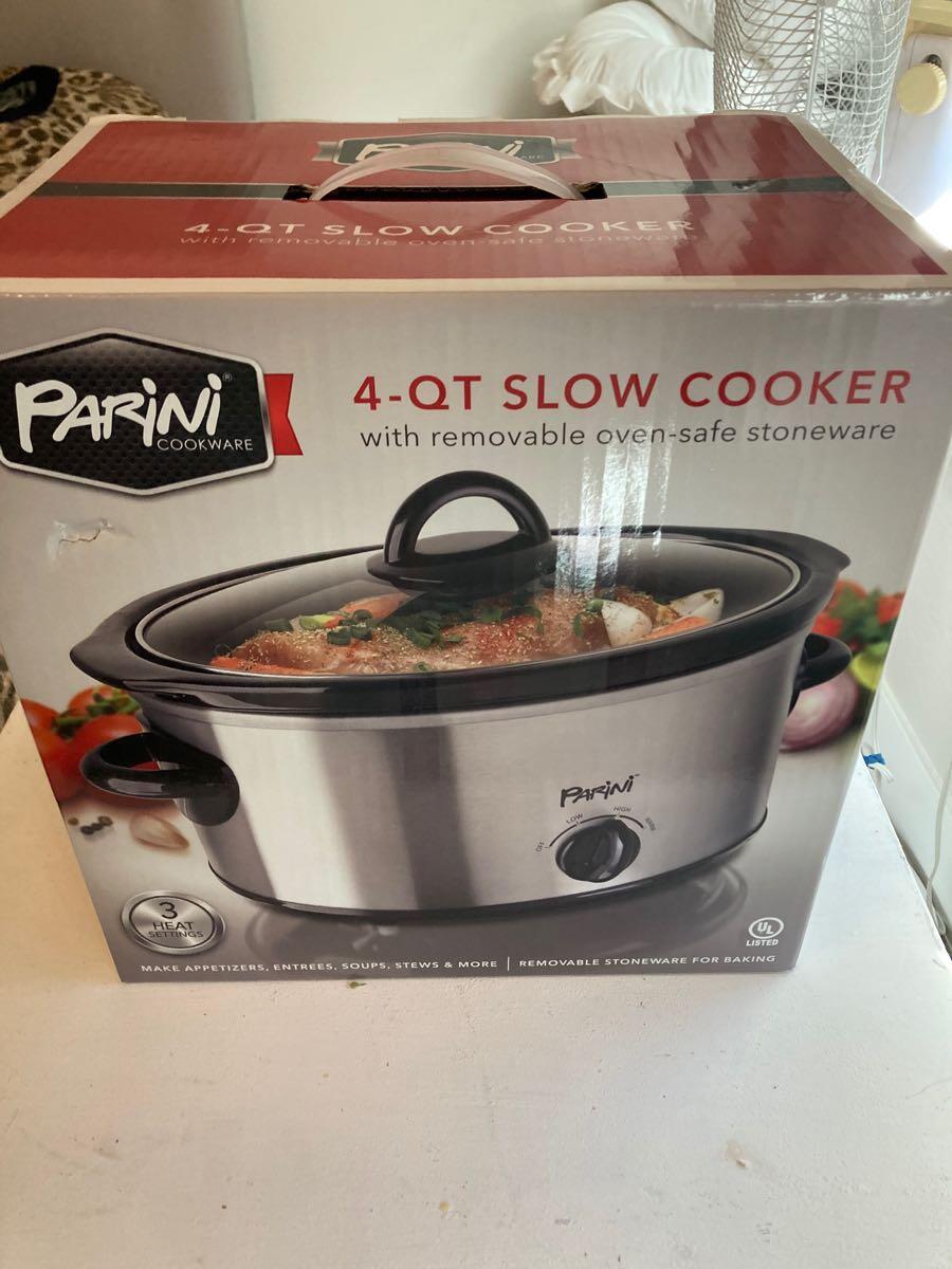 Parini 2-Qt Slow Cooker - W/ Removable Stoneware For Baking In