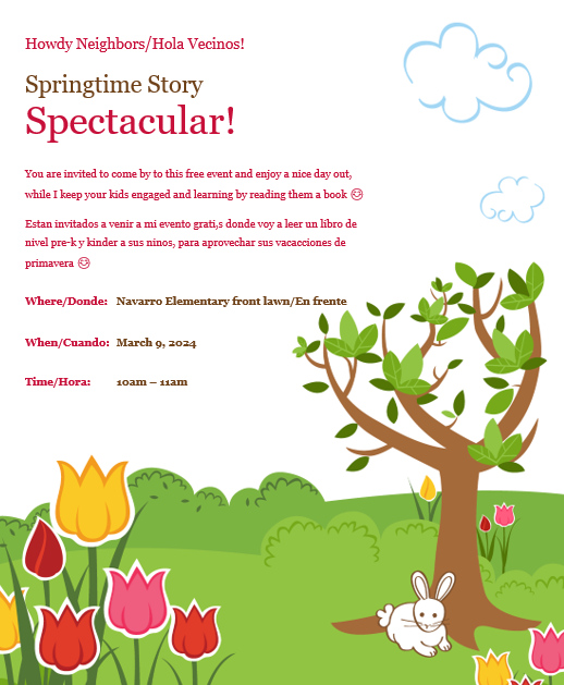 Springtime Story Spectacular!