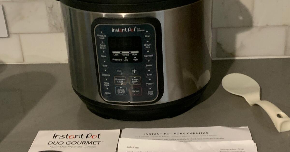 INSTANT POT Duo Gourmet 6 Quart Multi Use Pressure Cooker FAST MEALS