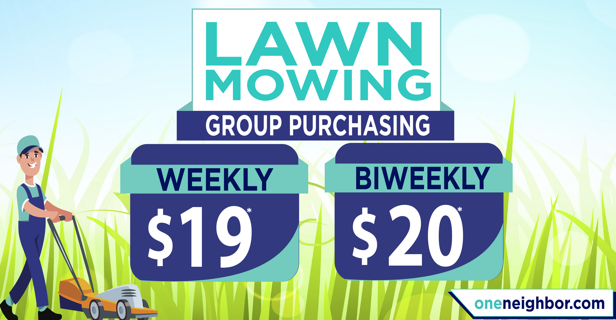 OneNeighbor Inc 19 Weekly 20 BiWeekly Lawn Mowing Service Nextdoor