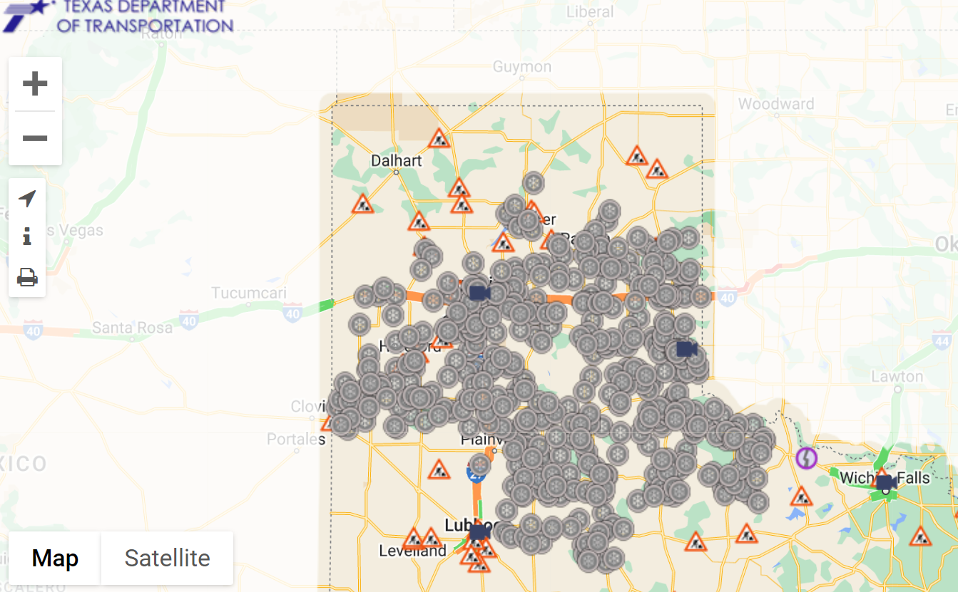 Visit DriveTexas.org for Current Road Conditions