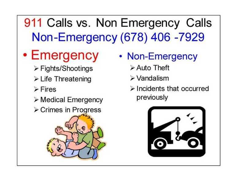 911 CALLS VS. NONEMERGENCY CALLS. (DeKalb County Police Department