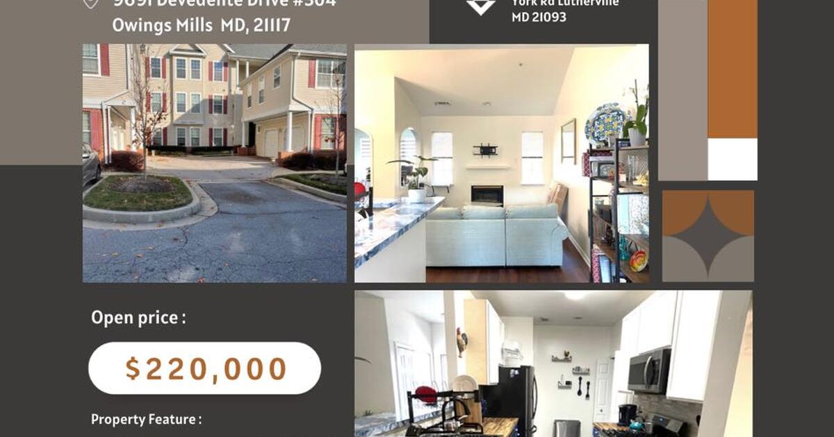Beautiful Condo For Sale in Towson, MD Finds — Nextdoor