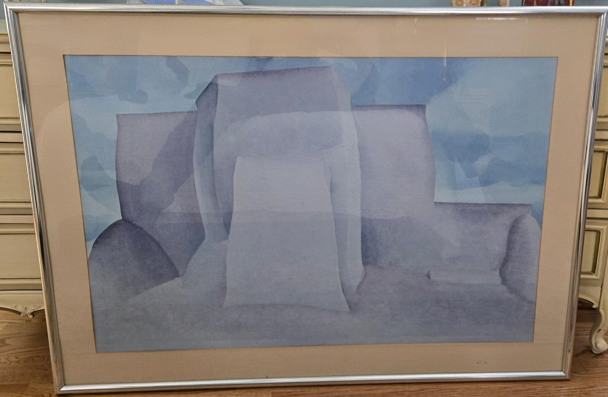 FREE - Framed and matted print of Georgia O'Keefe's Taos Church