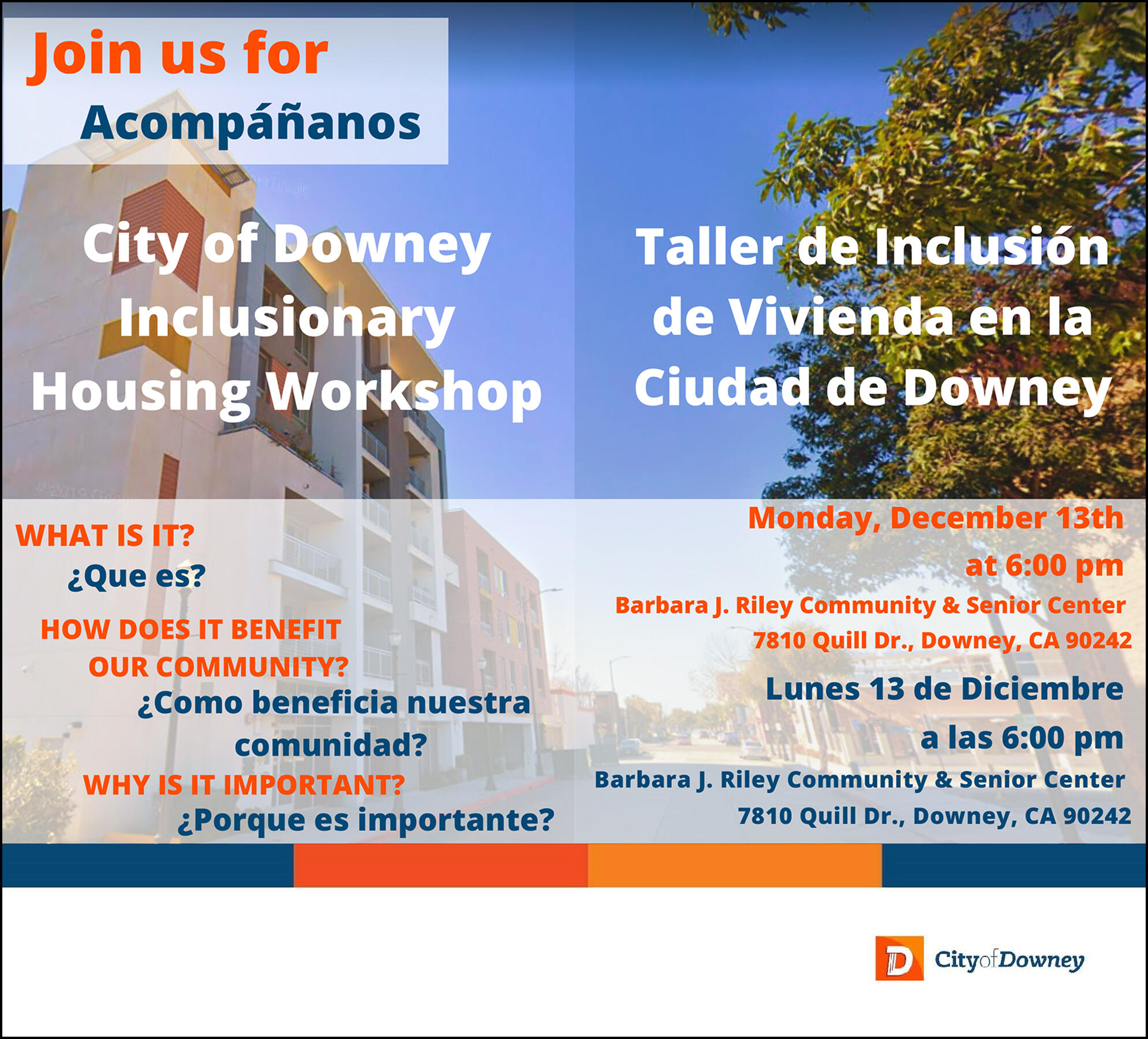 City of Downey Inclusionary Housing de Vivienda
