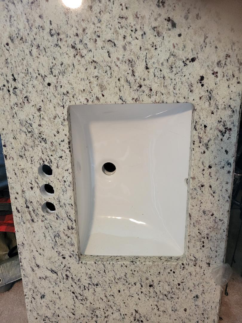 Free Granite Vanity Top with back and side splashes for Free in