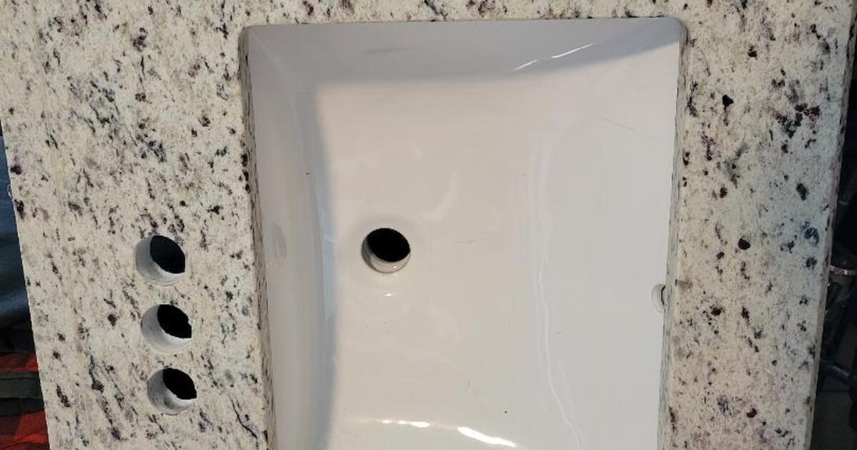 Free Granite Vanity Top with back and side splashes for Free in