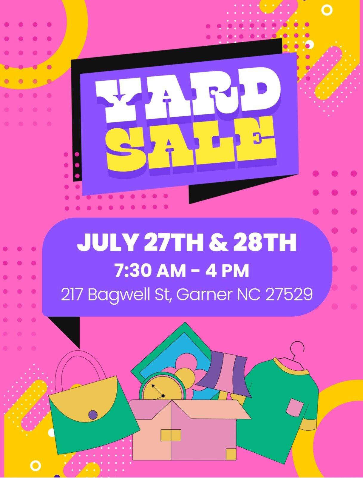 2 day yard sale!!!