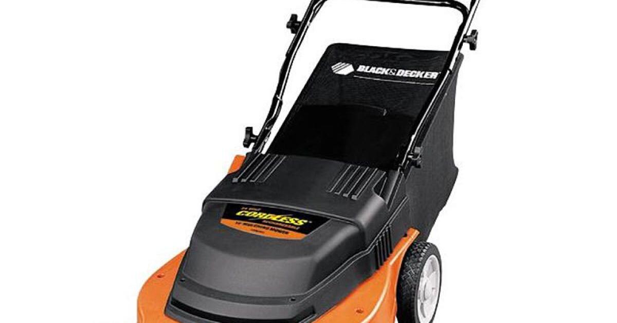 Black and Decker CMM1200 Cordless Electric Lawn Mower for Free in ...