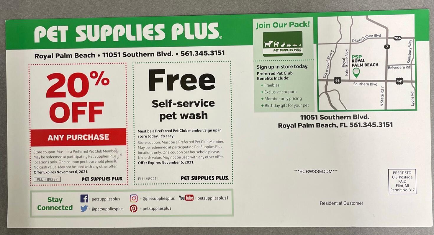 Pet supplies plus store in store coupon