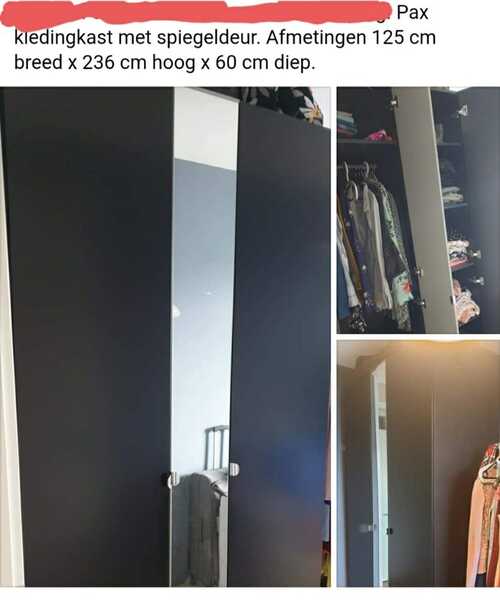 Twinkelen Compliment veerboot Gratis IKEA Pax Kast Met Spiegeldeur Voor Gratis In Delft, ZH | Gratis/Te  Koop — Nextdoor