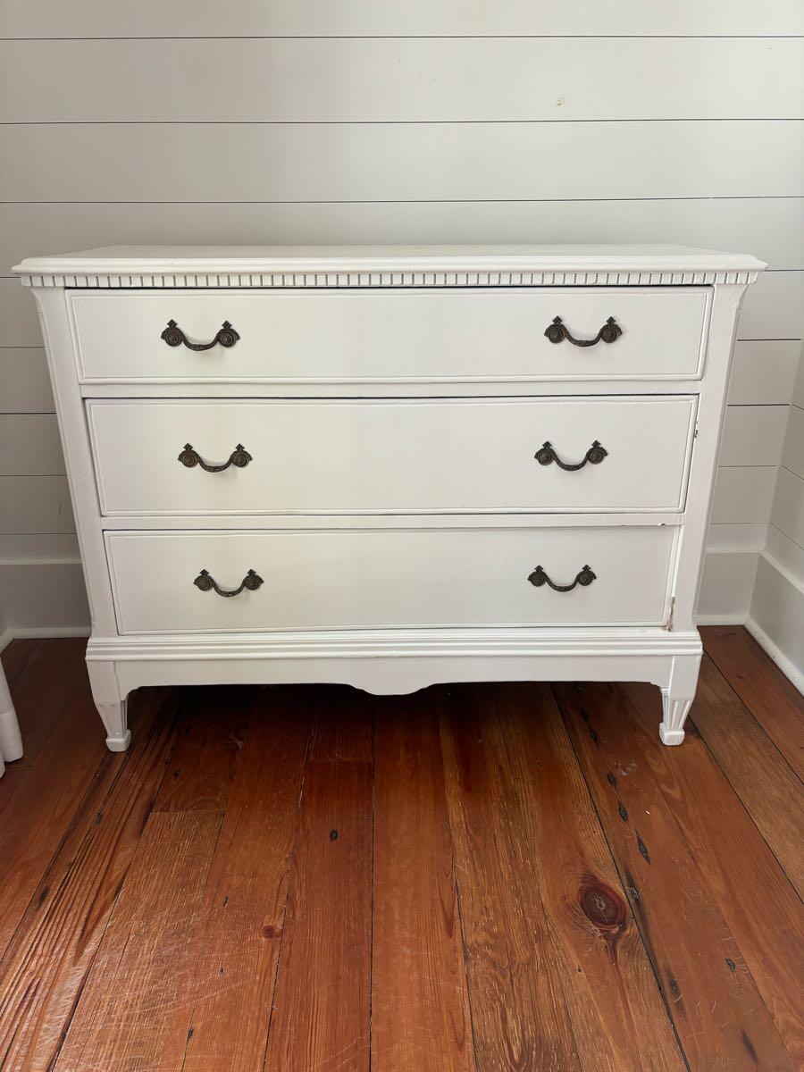 Antique White Wood Dresser for $125 in Bluffton, SC | For Sale & Free ...