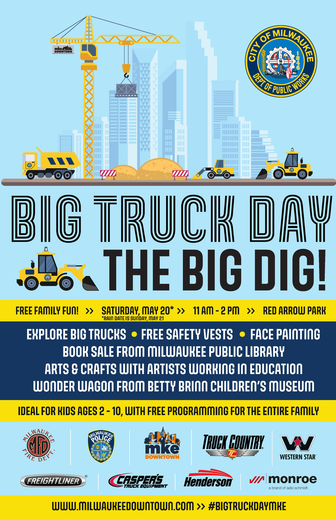 2nd Annual ‘Big Truck Day’ Celebrates National Public Works Week in Downtown Milwaukee (City of