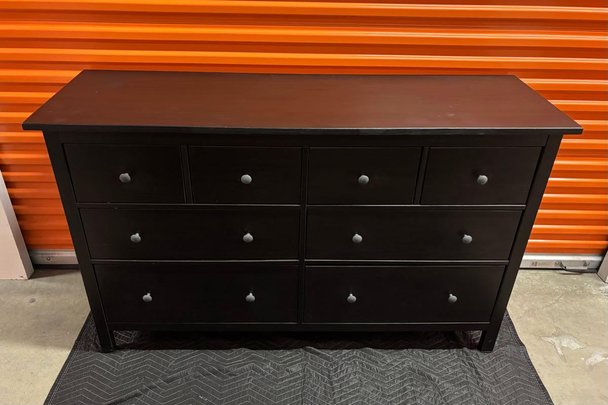 ikea hemnes 8 drawer black brown dresser Bower Mid Brown Suede Monkstrap main image 1