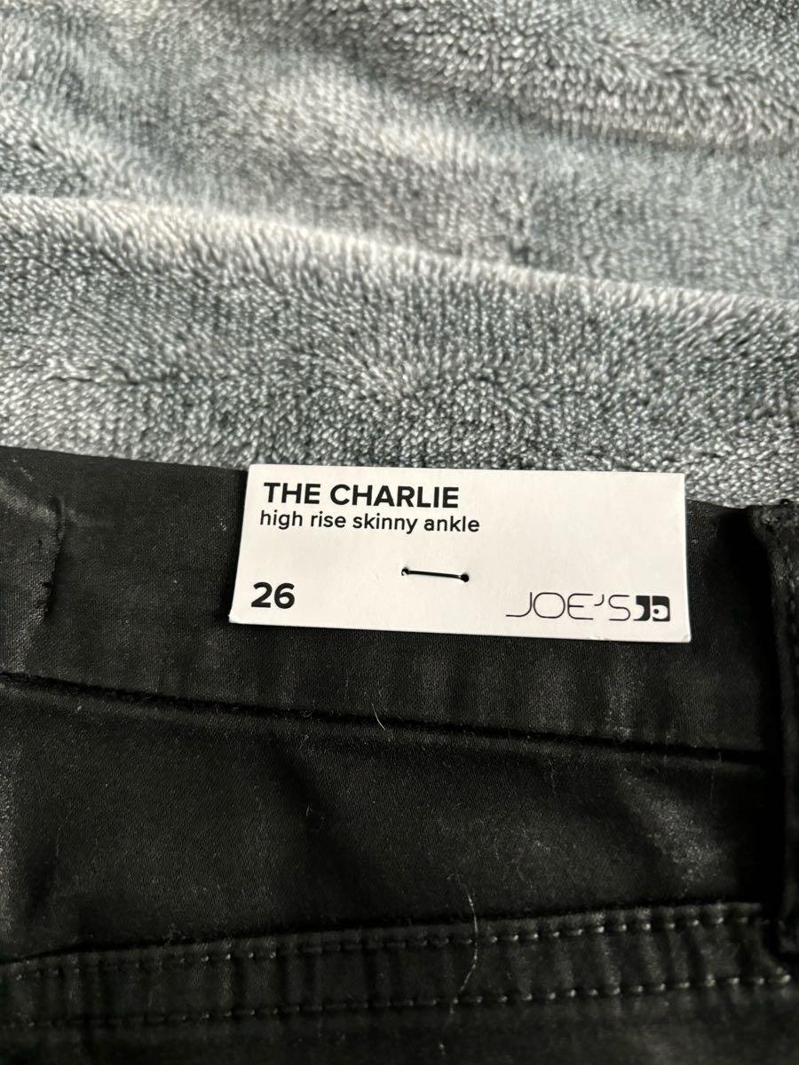 Joe’s Jeans, The Charlie, High Rise Skinny Ankle- black coated size 26 ...