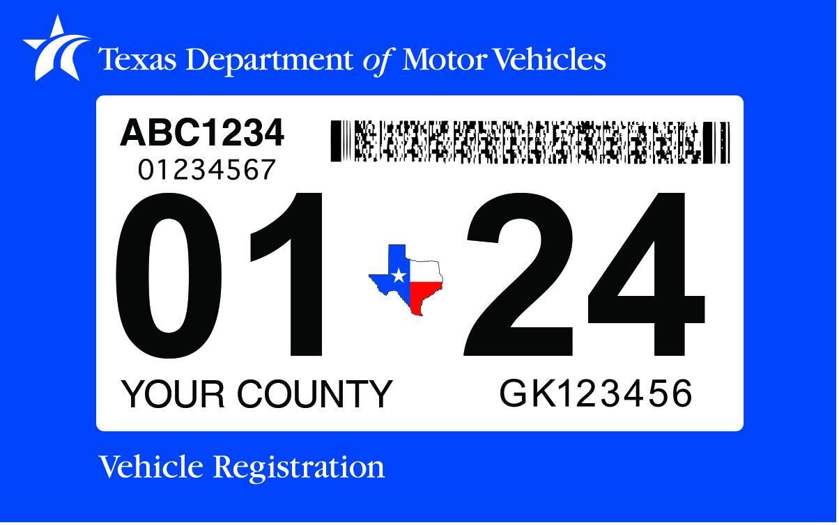 Does your vehicle registration look like this or do you have any year