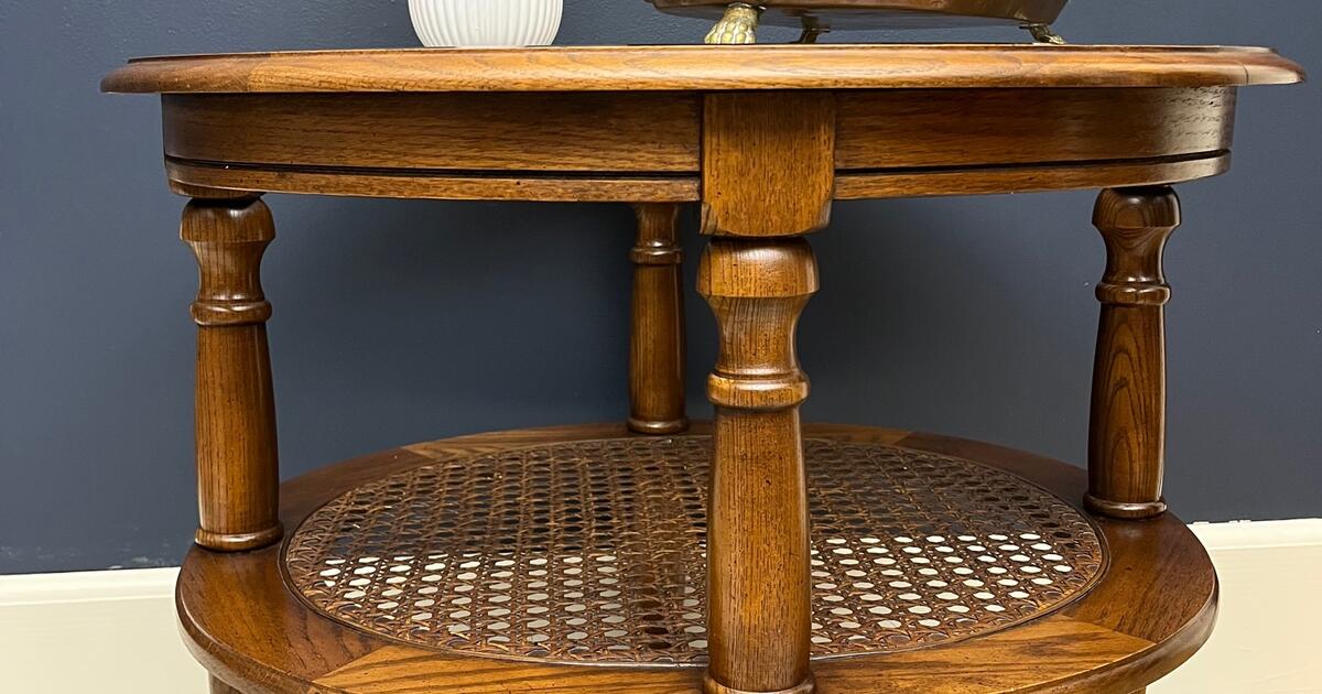 Sweet Round Cane End Table for 200 in Harvard, MA For Sale & Free