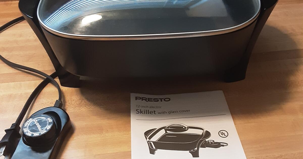 Presto 12 inch electric skillet with glass cover for 25 in Sacramento