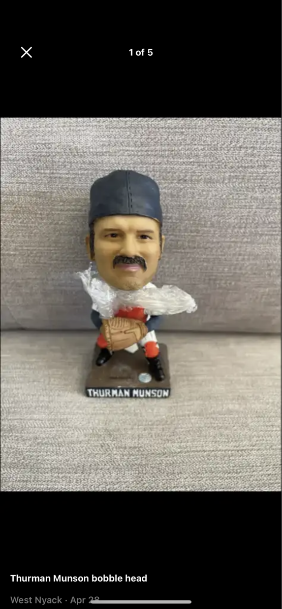 Thurman Munson bobblehead being released today 