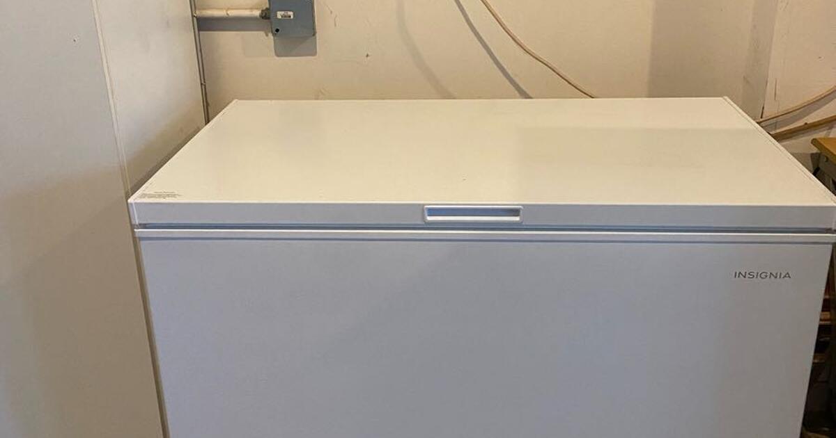 Insignia™ 10.2 Cu. Ft. Garage Ready Chest Freezer White for Free in