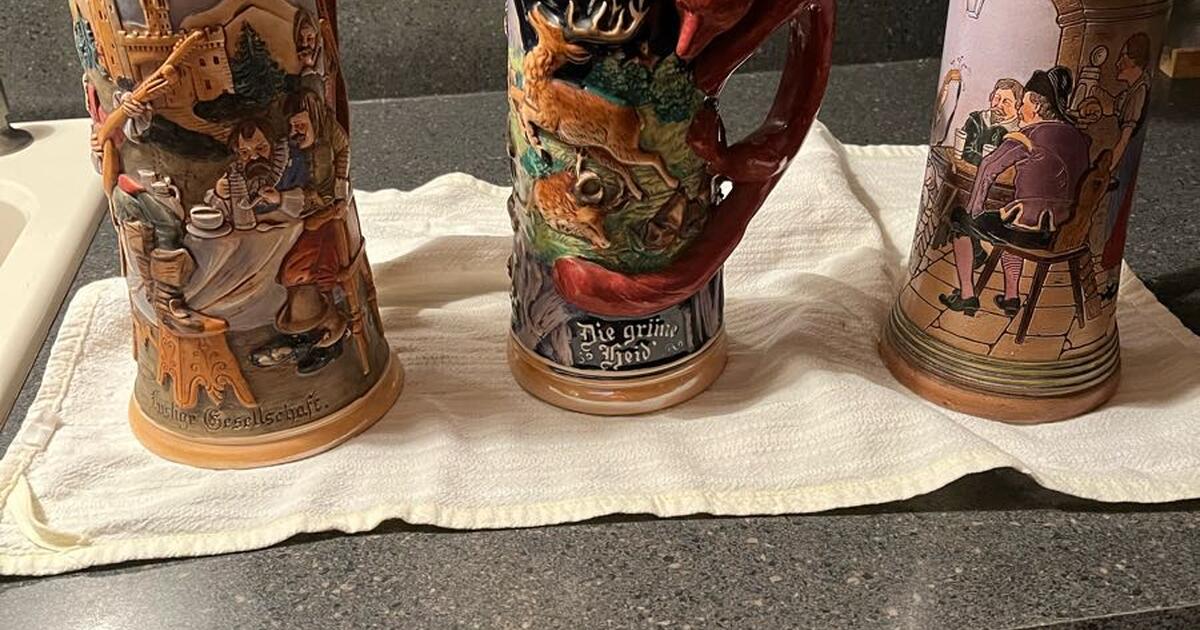 3 authentic German beer mugs 5 each for 5 in The Villages, FL Finds