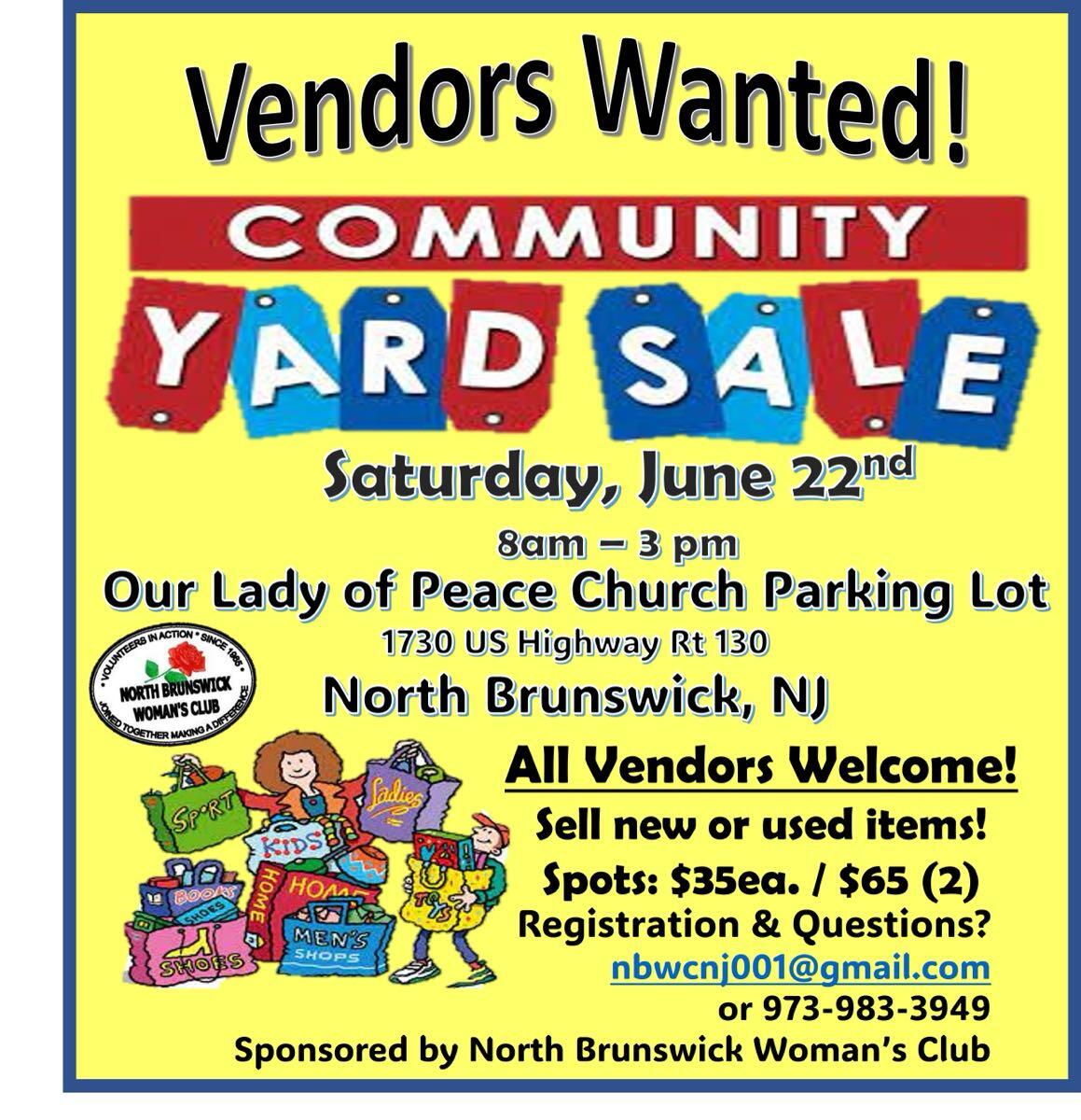 Community yard sale & flea market for Free in North Brunswick, NJ | For ...