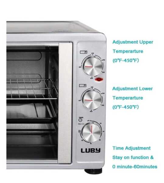 Luby GH55-H Large Toaster Oven Countertop French Door Designed