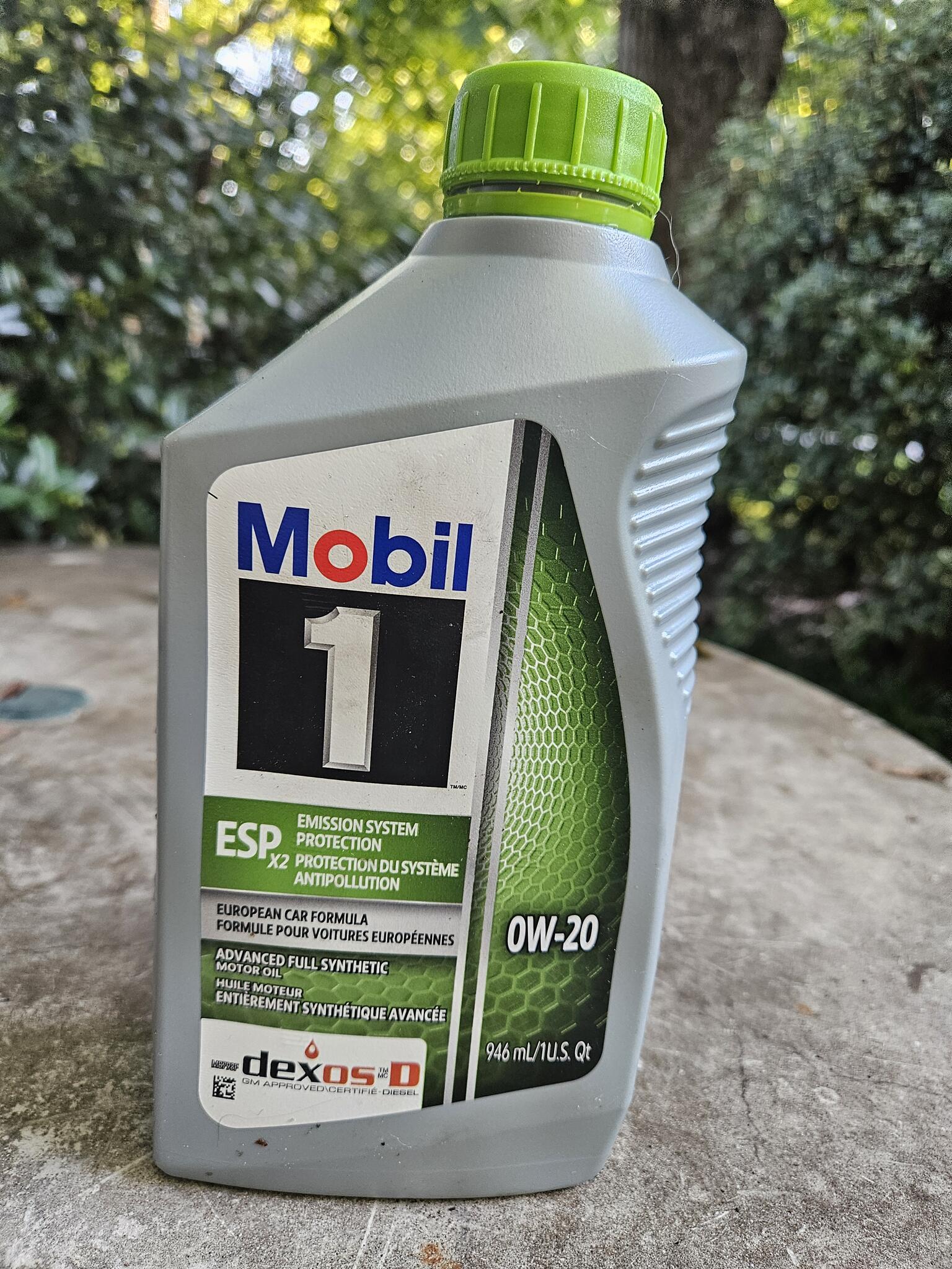 Mobil 1 ESP 0W-20 Motor Oil 946mL (European Car Formula)