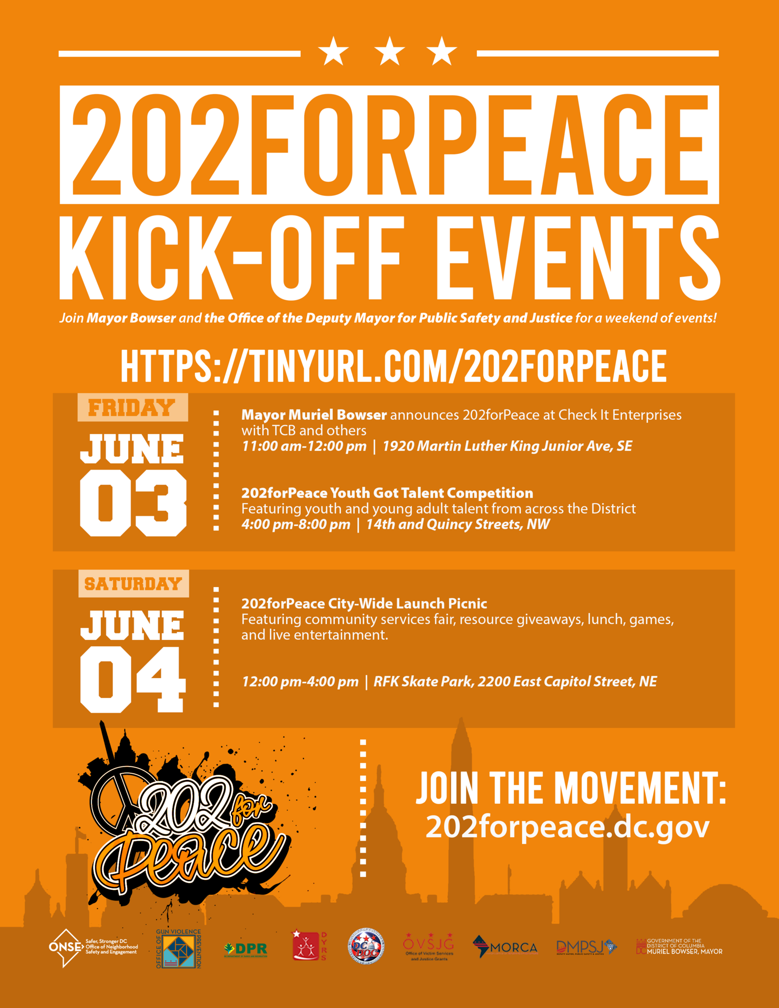 202 for Peace Kickoff Events (DC Government) — Nextdoor — Nextdoor