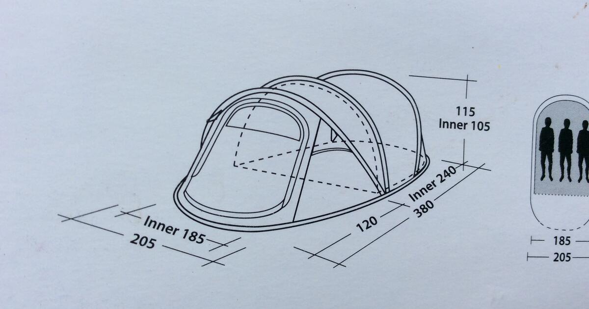 Stramme Mangle flugt Tent, (Outwell Fusion 300 Tunnel Pop-up ). For £100 In Harrogate, Engl& |  For Sale & Free — Nextdoor