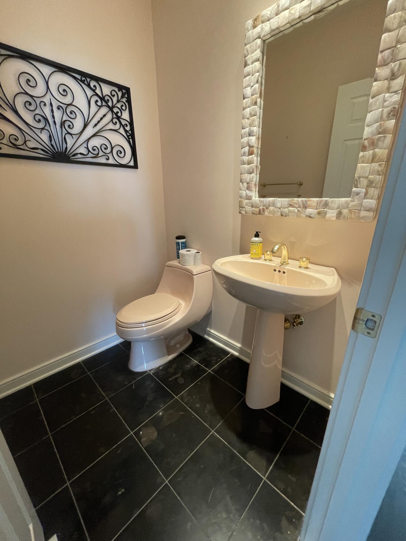 Kohler Innocent Blush pedestal sink and toilet comboused for Free in