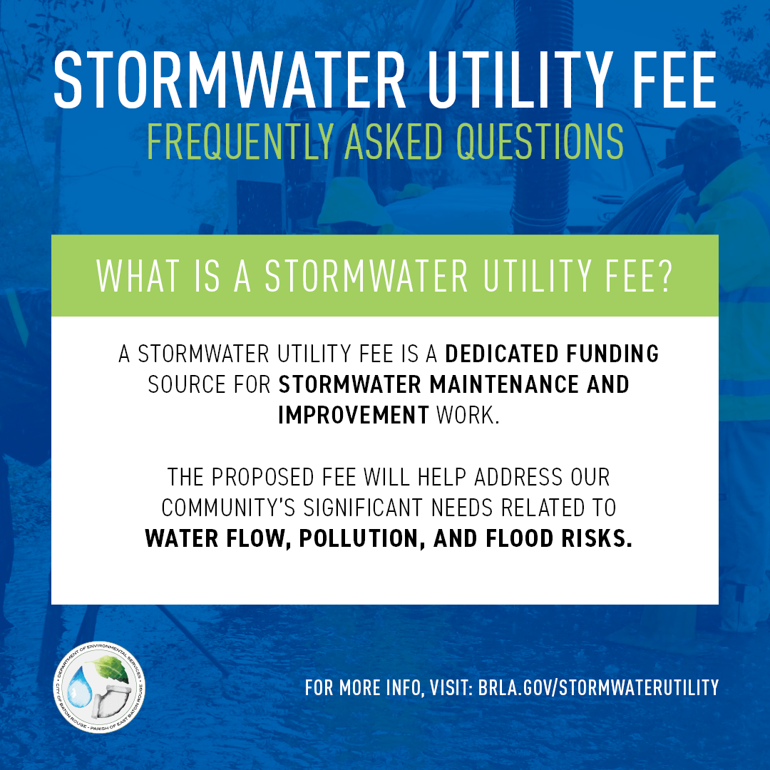 STORMWATER UTILITY FEE FAQ: What is a stormwater utility fee? (City of ...