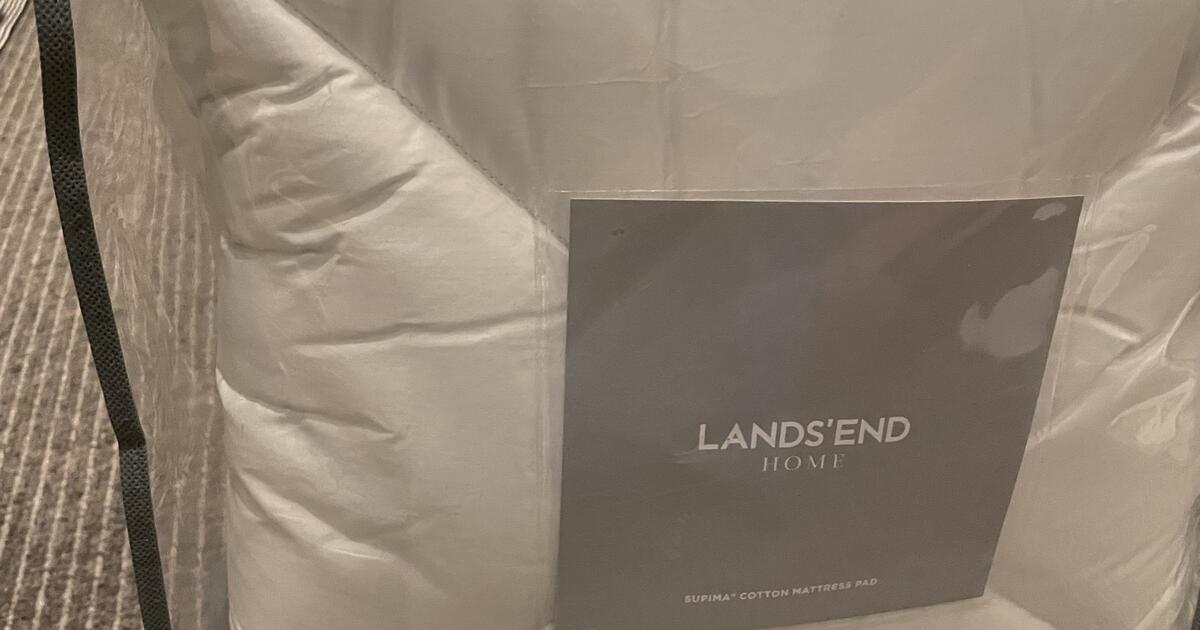 lands end cotton mattress pad