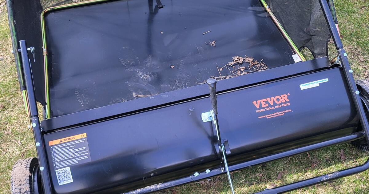 Sweeper Post Vevor Lawn Sweeper for $150 in Granger, IN | For Sale & Free — Nextdoor