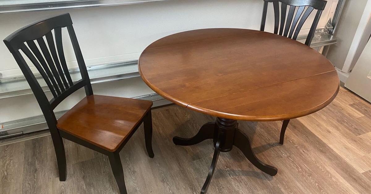 Wooden Dinette Table And 2 Chairs For 75 In Cooper City FL For Sale 