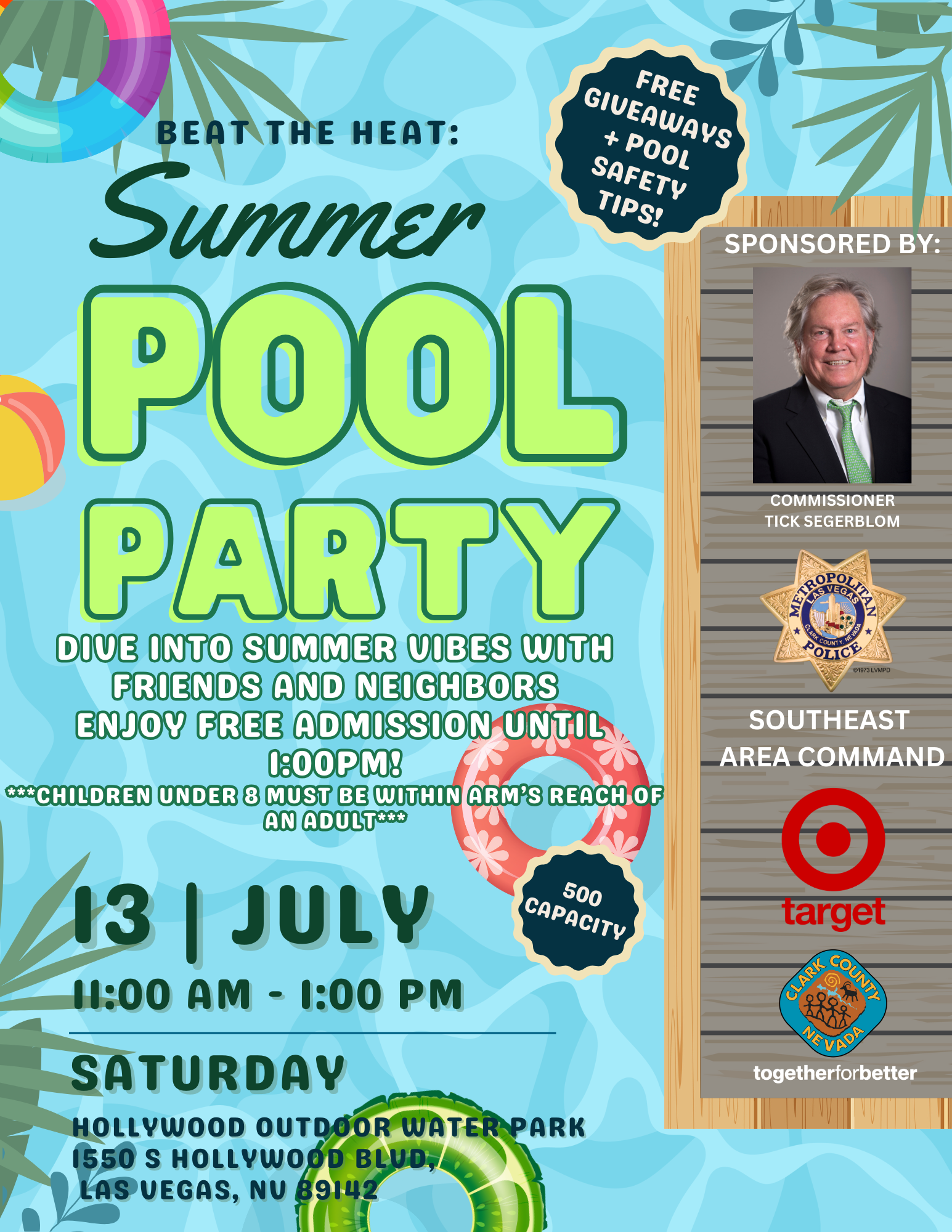 Pool Party Cop Summer Pool Party. (Las Vegas Metropolitan Police Department ...