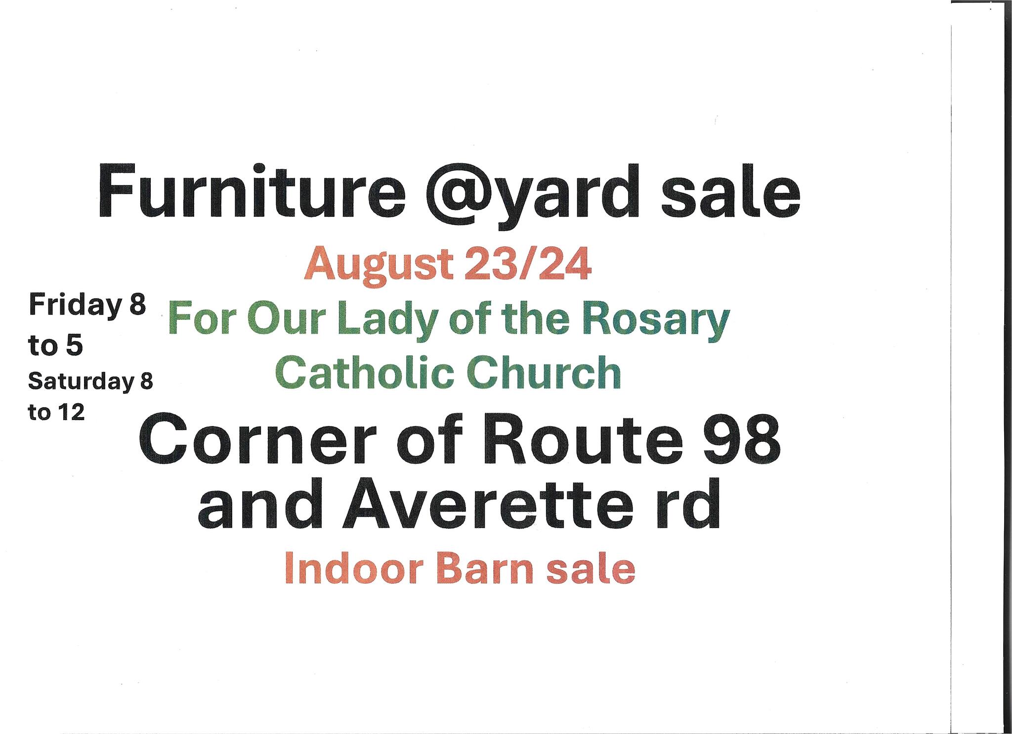 Church sale