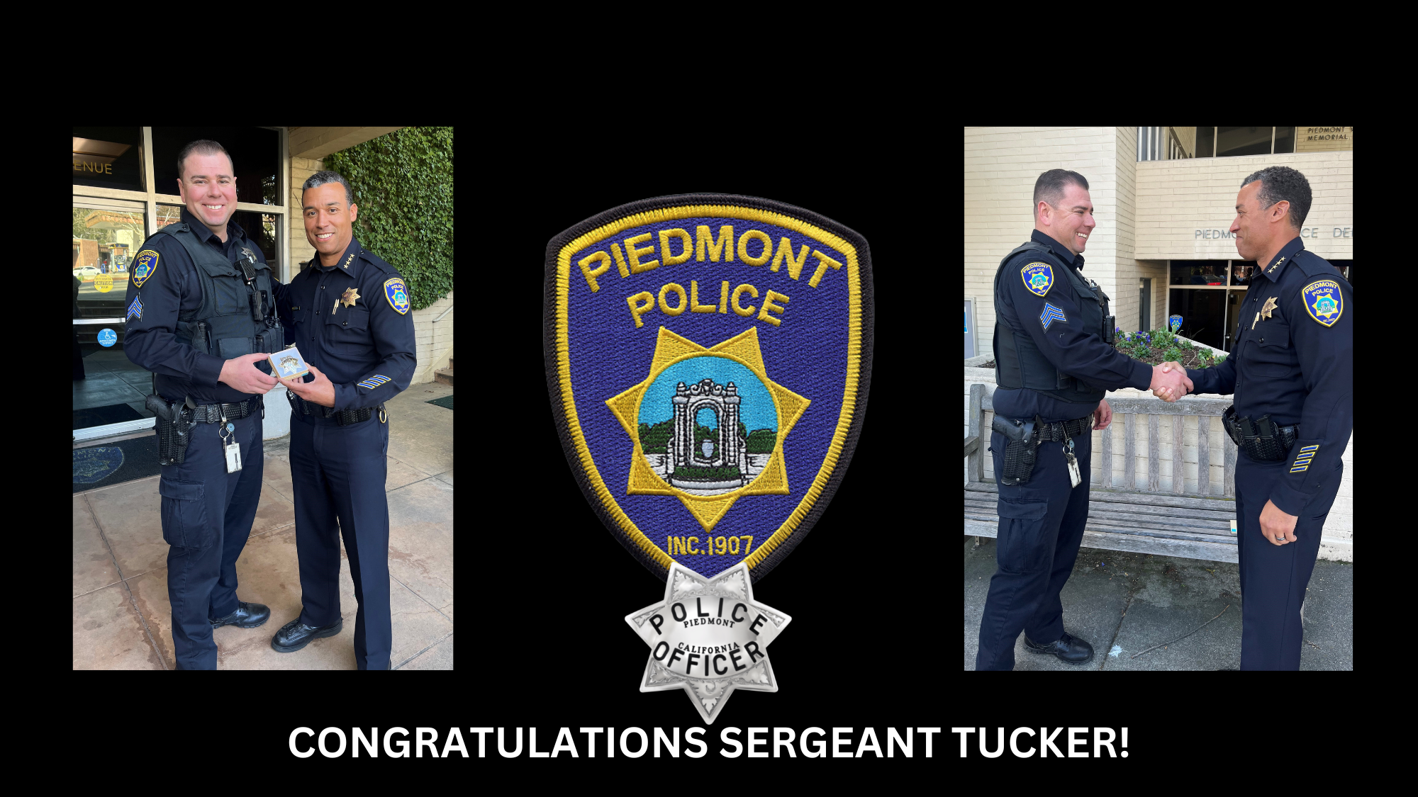 There's a new Sergeant in town! (Piedmont Police Department) — Nextdoor ...