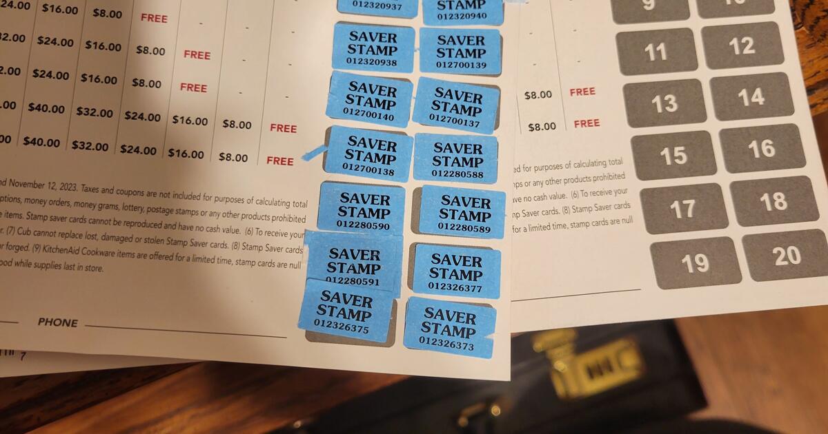 Kitchenaid Stamps From Cub for Free in Eagan, MN For Sale & Free