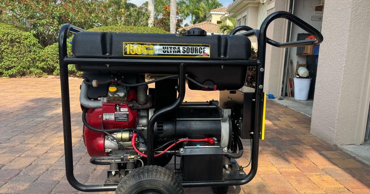 Generac Guardian 15KW portable whole home generator for $800 in ...