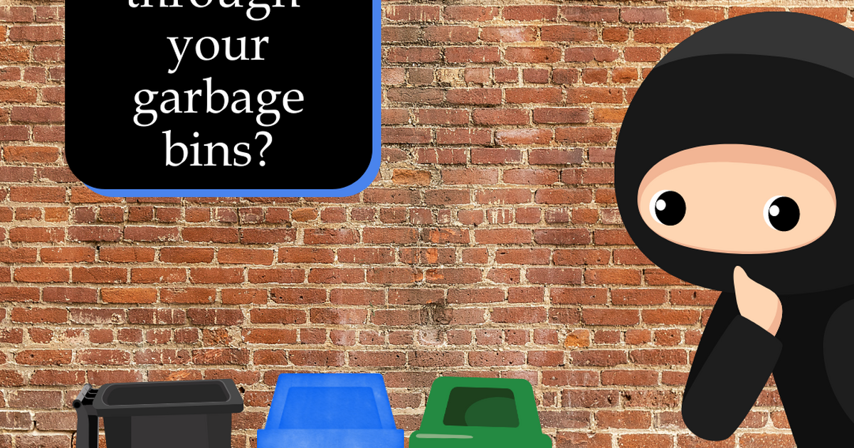 Someone snooping through your garbage? — Nextdoor