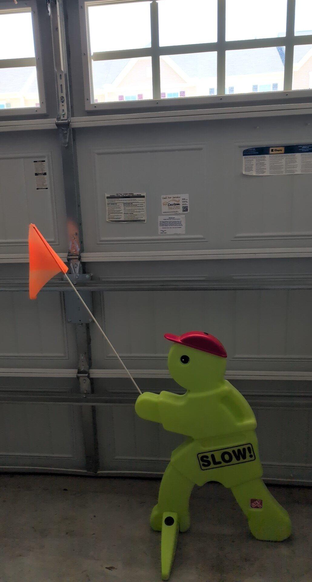 PENDING PICKUP Safety Sign with Flag