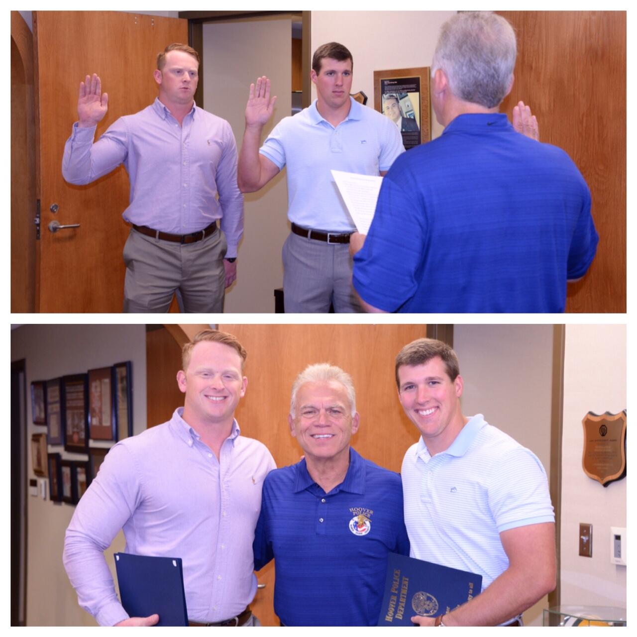 New HIres Officer Nicholson and Officer Norris (Hoover Police